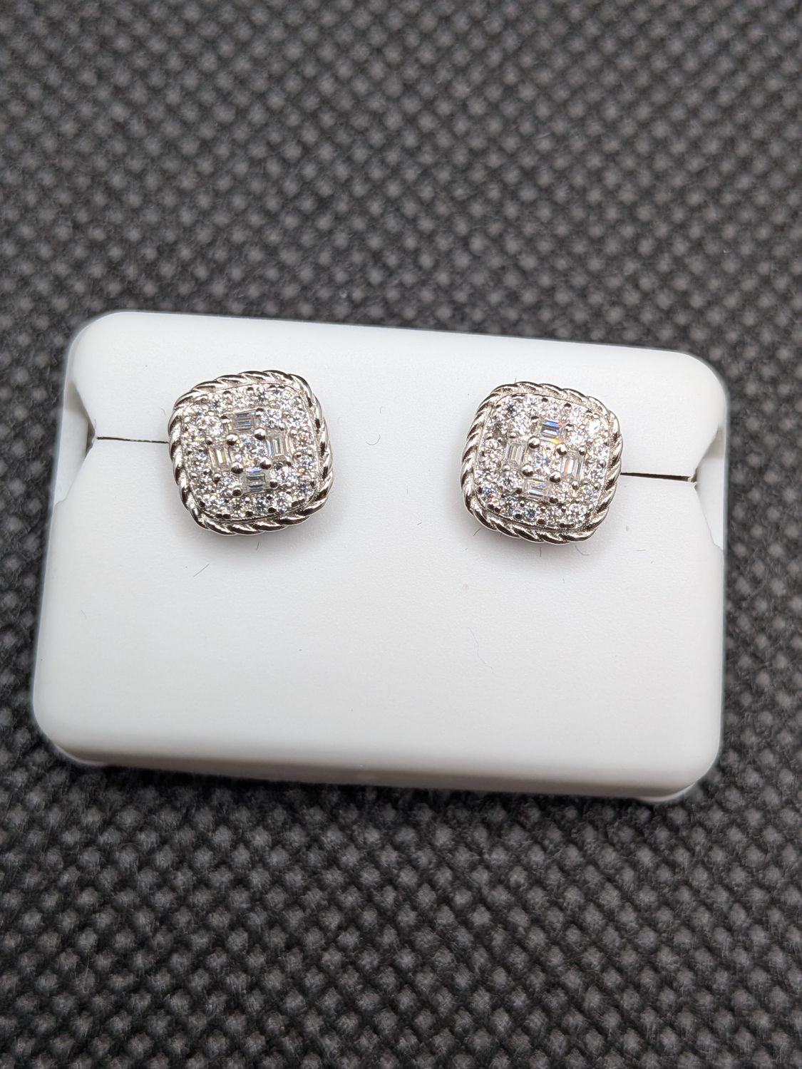 Halo Moissanite Earrings