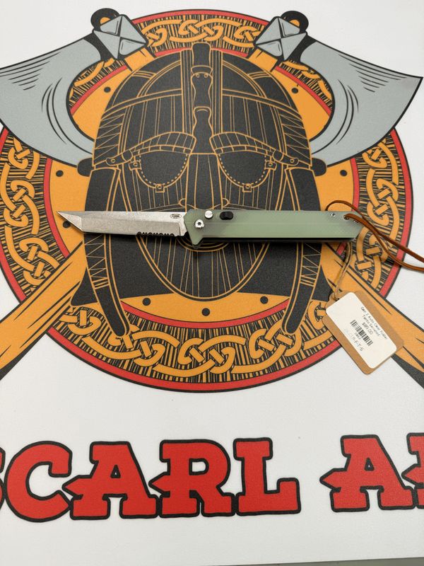 Hellcat Gen 2 Auto Clear Folder Tanto Serrated