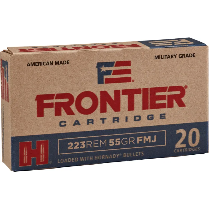 HORNADY FRONTIER 223 REM 55GR FMJ
