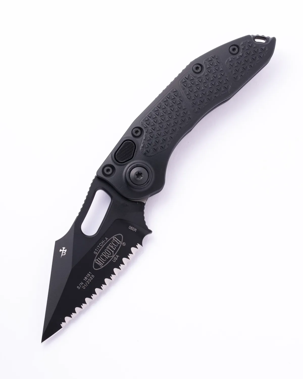 MicroTech Stitch A S/E Tactical Full Serrated