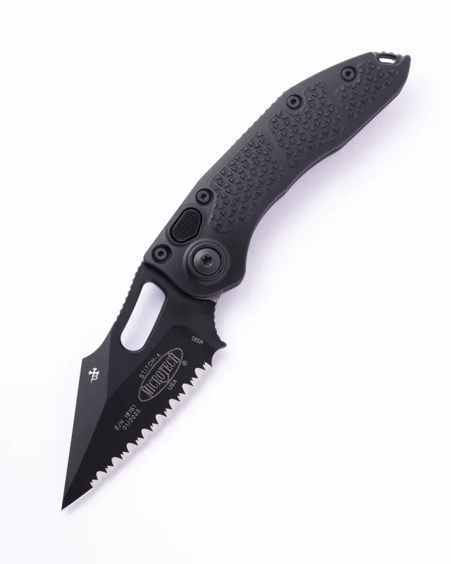 MicroTech Stitch A S/E Tactical Full Serrated