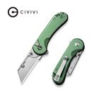 CIVIVI Elementum Utility Thumb Stud &amp; Button Lock Knife Aluminum Handle (2.26" S/S Blade Holder &amp; 6Cr13 Blade) C23039B-3