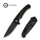CIVIVI Voidflare Flipper Knife Black G10 Handle (2.92" Black Stonewashed 14C28N Blade) C24040-1