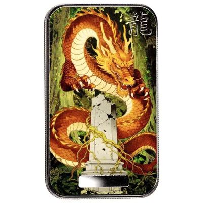 2026 Scottsdale Mint Dragon - Zhenyue Mountain Guardian 1 oz Silver Bar