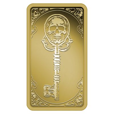 2026 Liberia Skeleton Key 1/200 oz Gold Coin