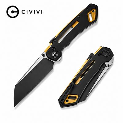 CIVIVI Buster FG Thumb Stud &amp; Superlock Knife G10 Handle (4.2" Nitro-V Blade)(C24052-1)