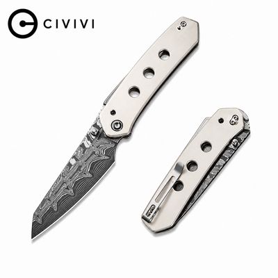 CIVIVI Vision FG Thumb Stud &amp; Superlock Knife G10 Handle (3.54" Damascus Blade)(C22036-DS1)