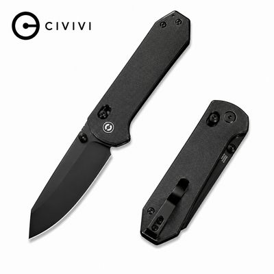 CIVIVI Yonder Thumb Stud &amp; Crossbar Lock Knife Micarta Handle (2.88" 14C28N Blade)(C23073B-1)