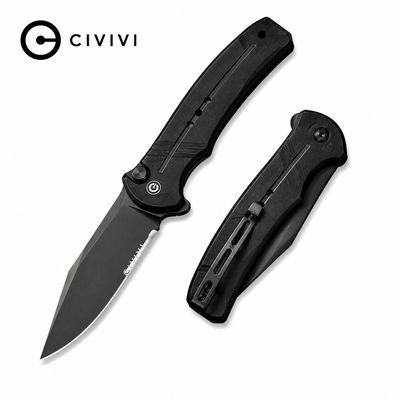 CIVIVI Cogent Flipper &amp; Button Lock Knife G10 Handle (3.47" 14C28N Blade)(C20038E-1)