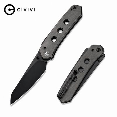 CIVIVI Vision FG Thumb Stud &amp; Superlock Knife Micarta Handle (3.54" Nitro-V Blade)(C22036-3)