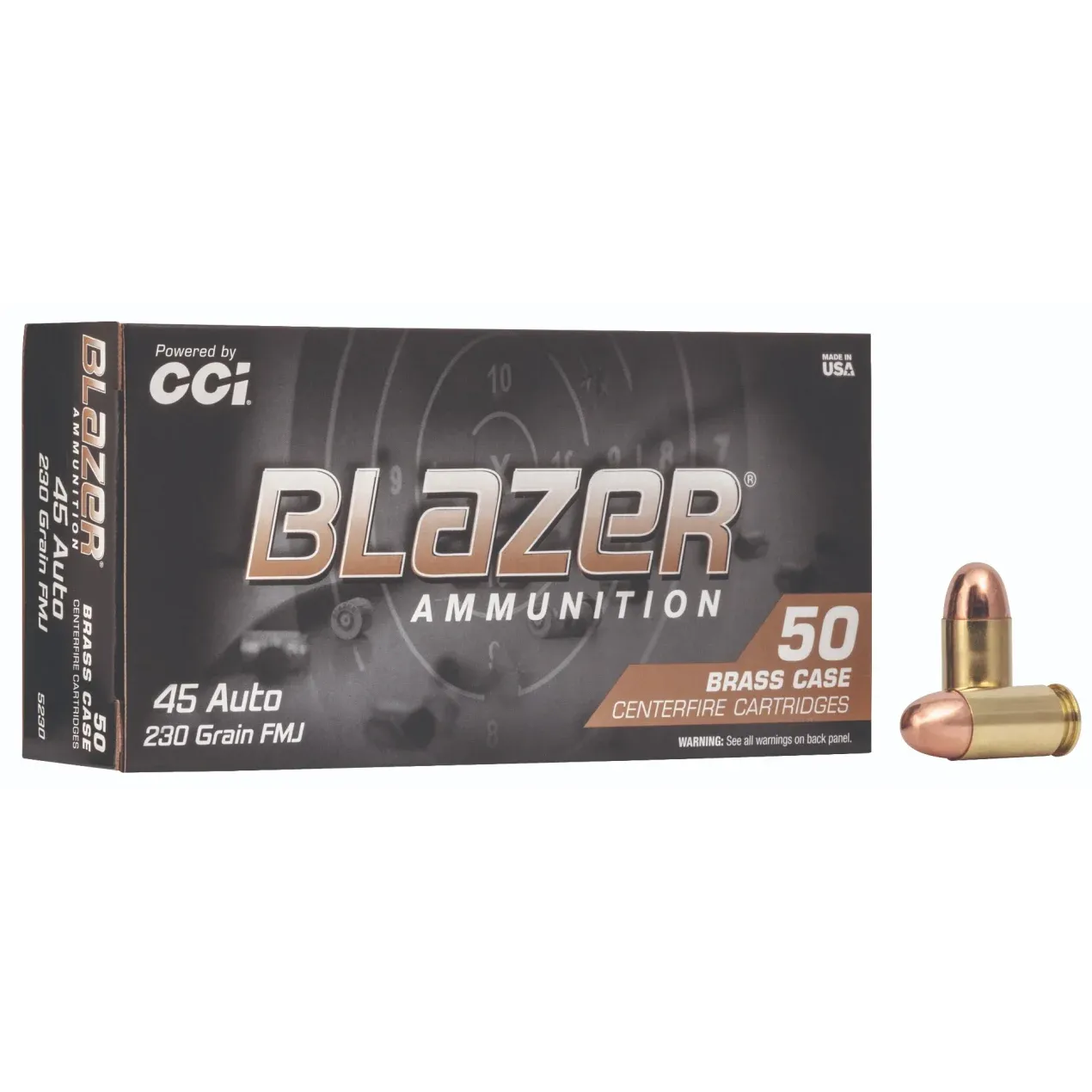 CCI BLAZER BRASS 45 AUTO 230GR FMJ