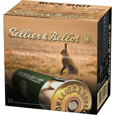 SELLIER &amp; BELLOT 12 GAUGE 2.75'' 9 PELLETS 00 BUCK