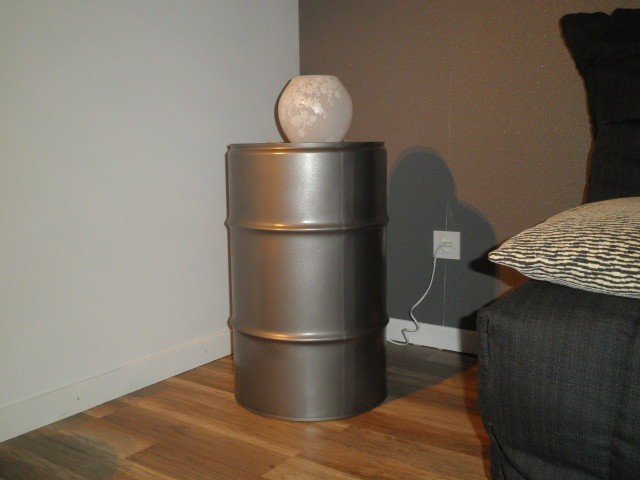 Futix 60L mini table gris métal