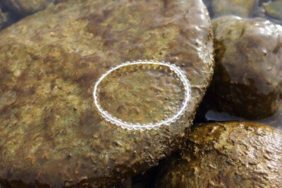 Bracelet en Cristal de roche 4 mm