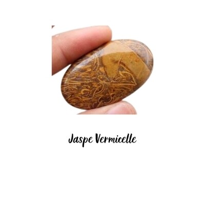 Cabochon ovale Jaspe Vermicelle