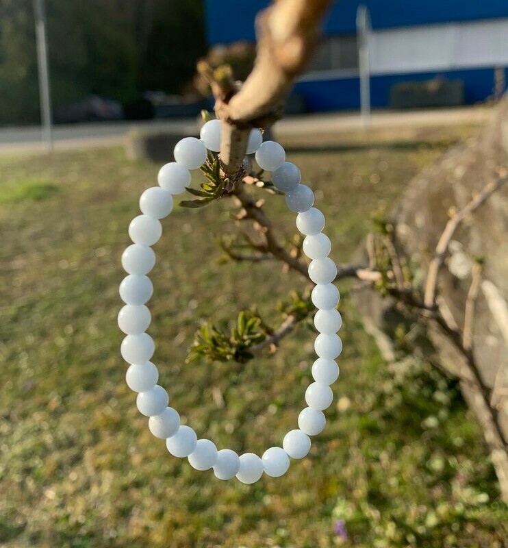 Bracelet en Angélite 6mm