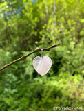 Pendentif coeur en Quartz rose