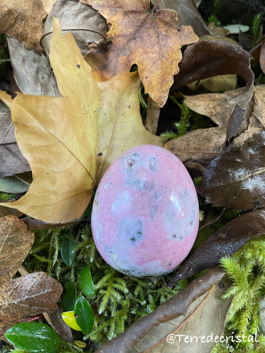 Oeuf en Opale rose