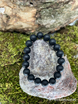 Bracelet en Onyx mat 10 mm