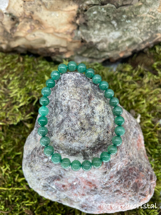 Bracelet en Aventurine verte 6mm
