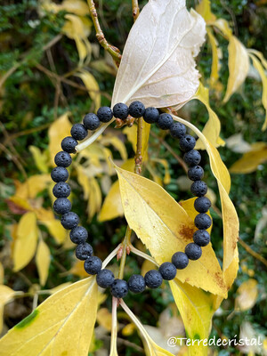 Bracelet en Pierre de Lave 4, 6 ou 8 mm à choix