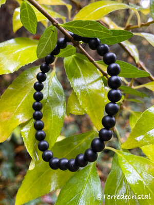 Bracelet en Onyx mat 6mm