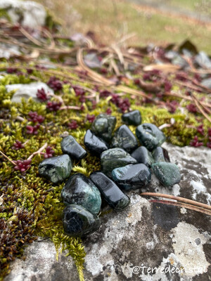 Tourmaline verte roulée