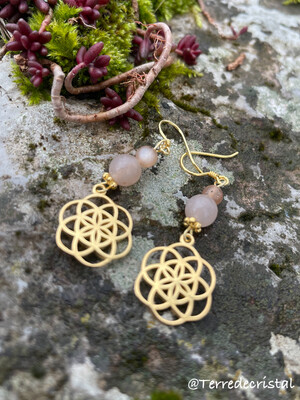 Boucles d’oreilles "Rayonnement du féminin sacré"