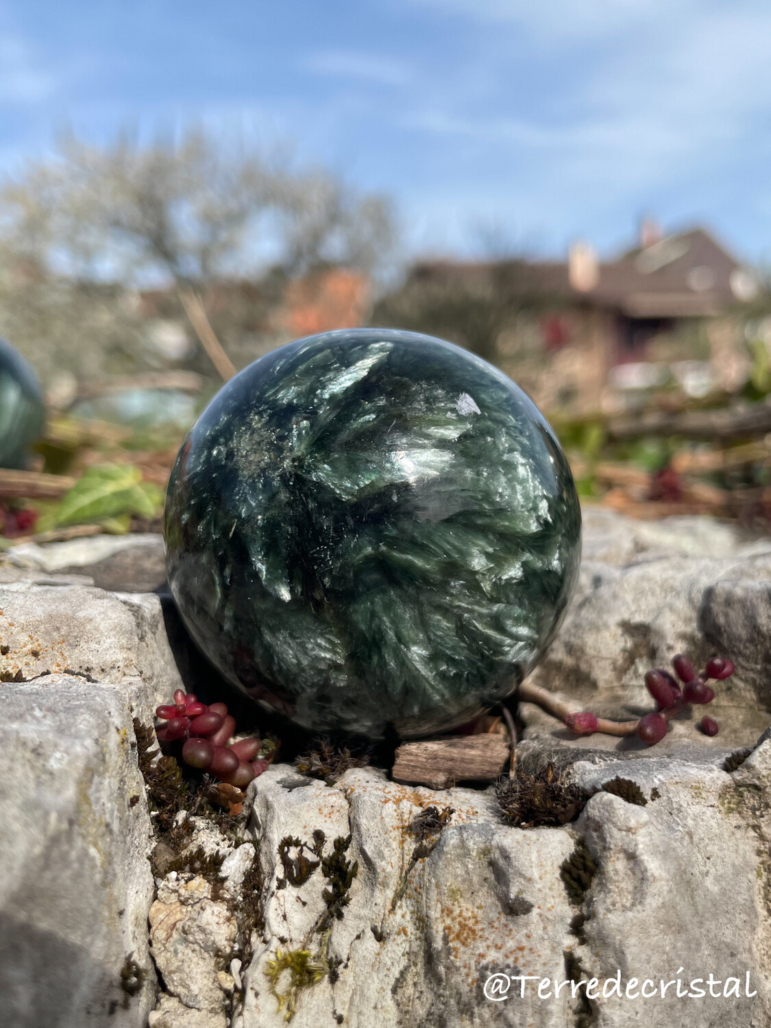 Boule en Séraphinite