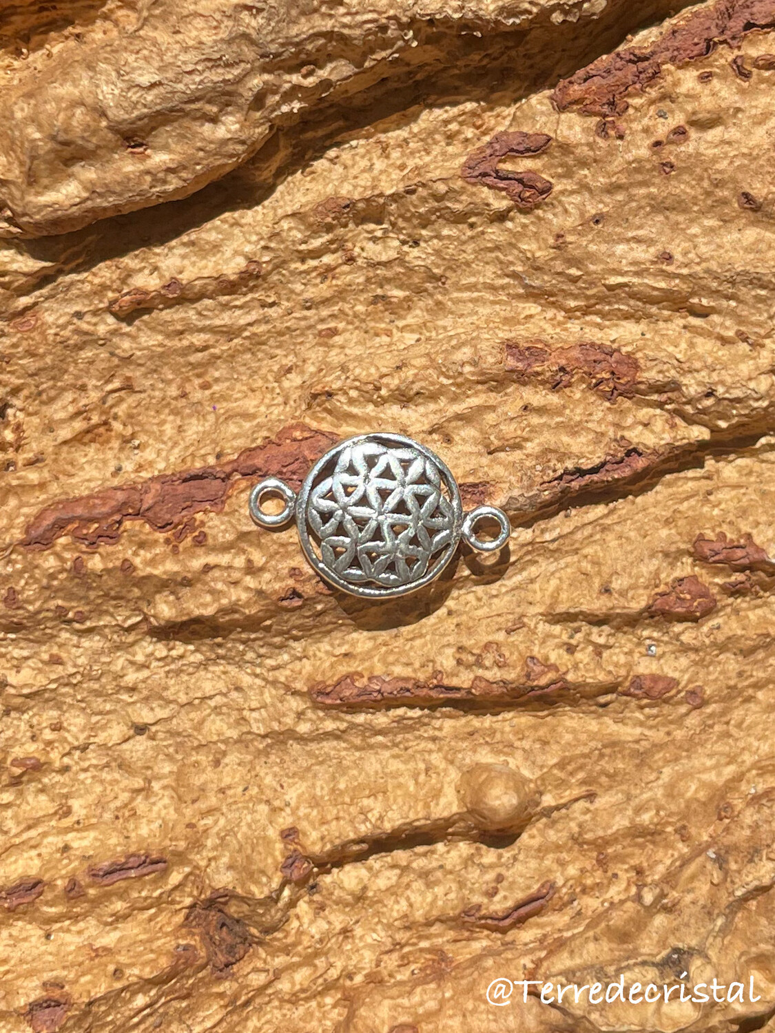Breloque fleur de vie en argent 925