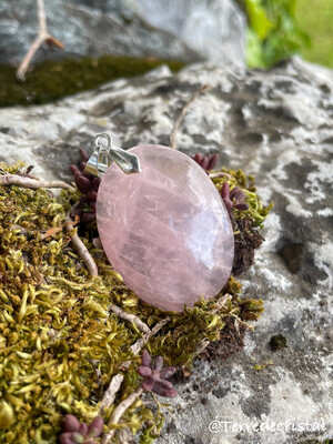 Pendentif en Quartz rose