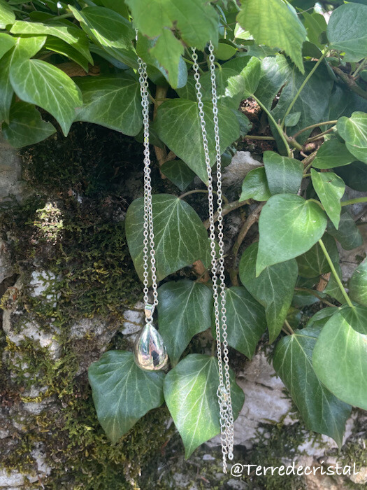 Bola de grossesse "goutte" argenté