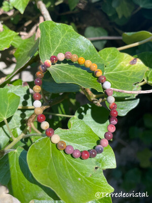 Bracelet en Jaspe Mokaïte enfant 4mm