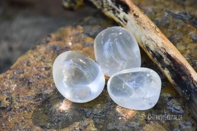 Quartz girasol / Quartz laiteux roulé