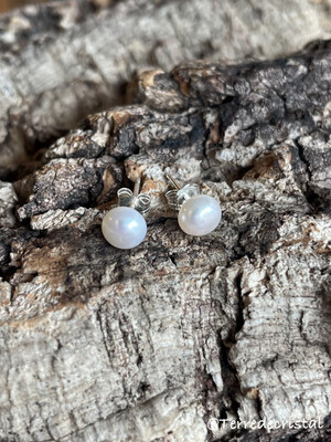 Boucles d'oreilles en perles d’eau douce naturelles