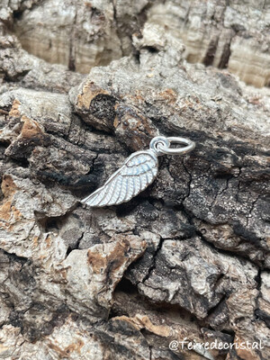 Pendentif/breloque aile d’ange en argent 925
