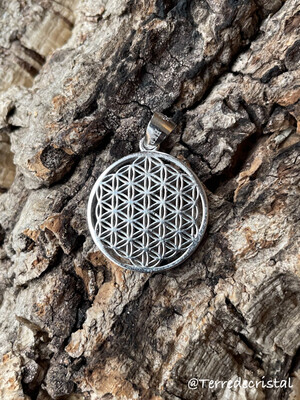 Pendentif Fleur de vie en argent 925