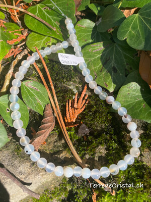 Rang d'Agate dendritique 6 mm