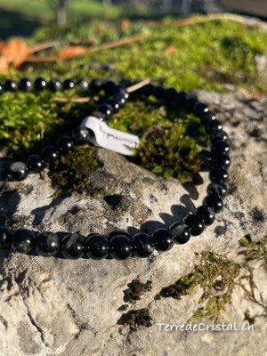 Rang de Tourmaline noire 6 mm
