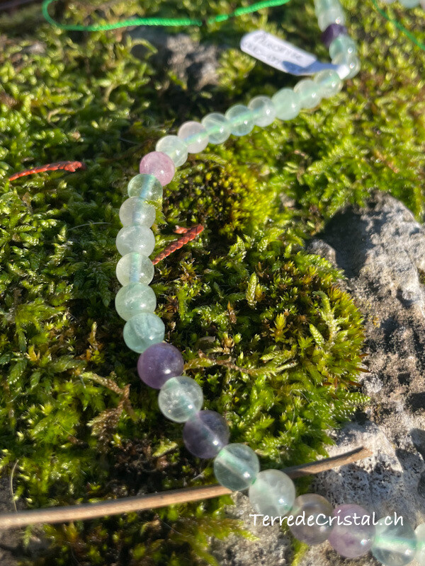 Rang de Fluorite arc-en-ciel 6 mm