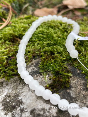 Rang de Jade blanc mat 6 mm