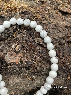 Rang de Howlite 6 mm
