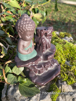 Porte-encens Bouddha à cônes "back flow"