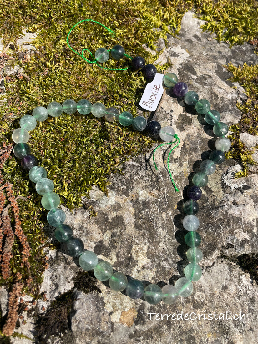 Rang de Fluorite arc-en-ciel 8 mm