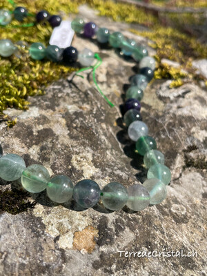 Rang de Fluorite arc-en-ciel 8 mm