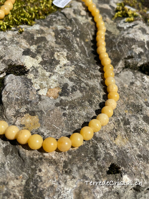 Rang d'Aventurine jaune claire et foncée 6 et 8 mm à choix,