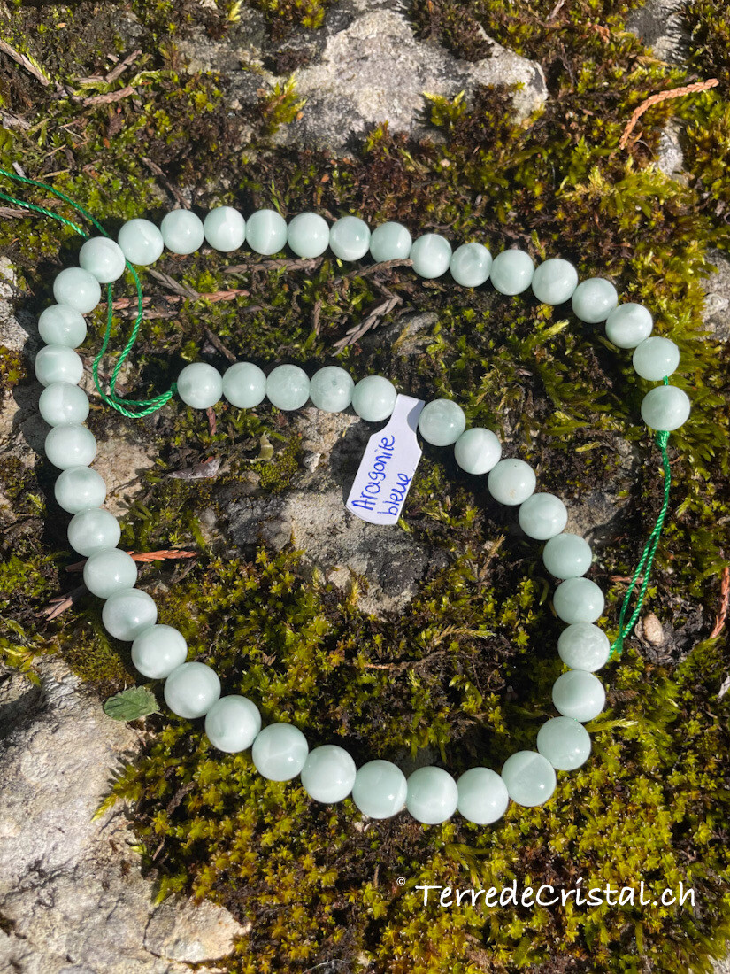 Rang d’Aragonite bleue 8 mm