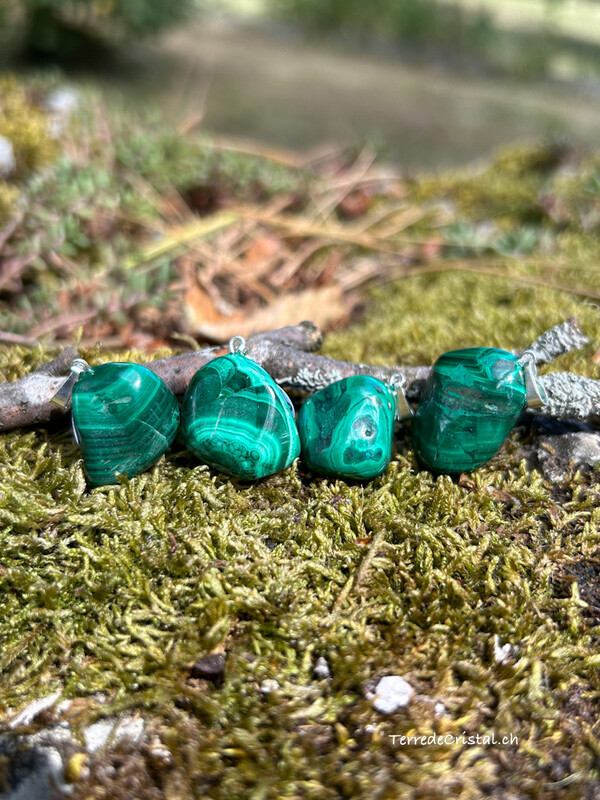 Pendentif en Malachite