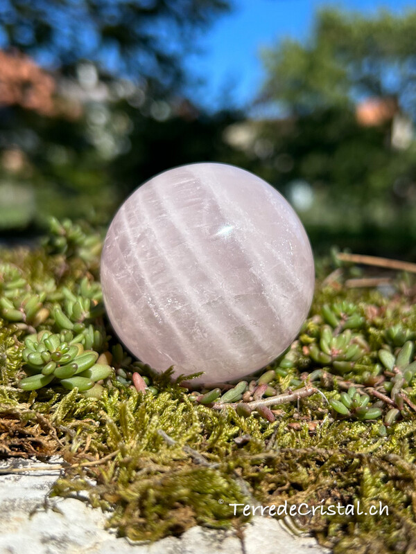 Boule en Quartz rose