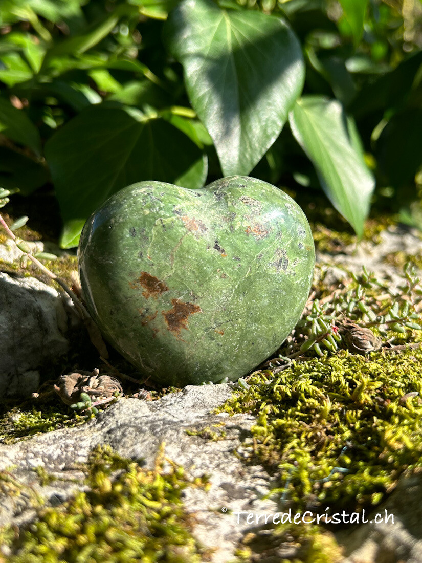 Coeur en Opale verte